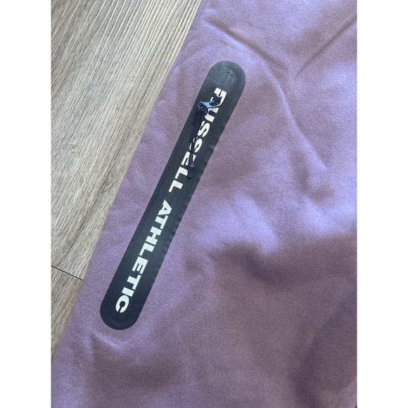 Russell Athletic Sweatpants Mens Large Purple Jogger Fit Zip Pocket NWT - Picture 3 of 10